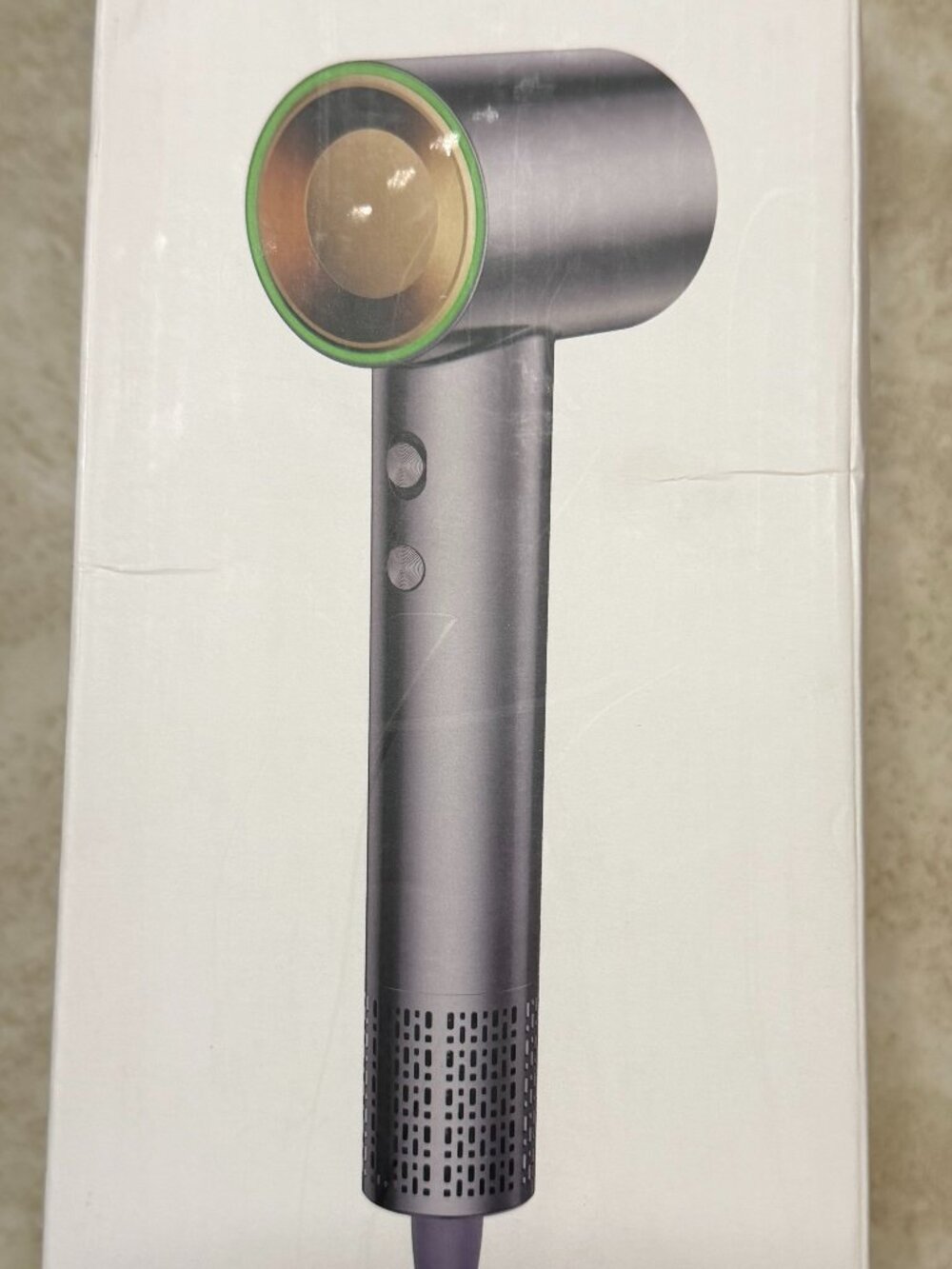 High Speed Hair Dryer Model ZCY891-D Silver, NEW IN BOX